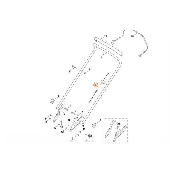 STIHL  Cięgno 6350 700 7522